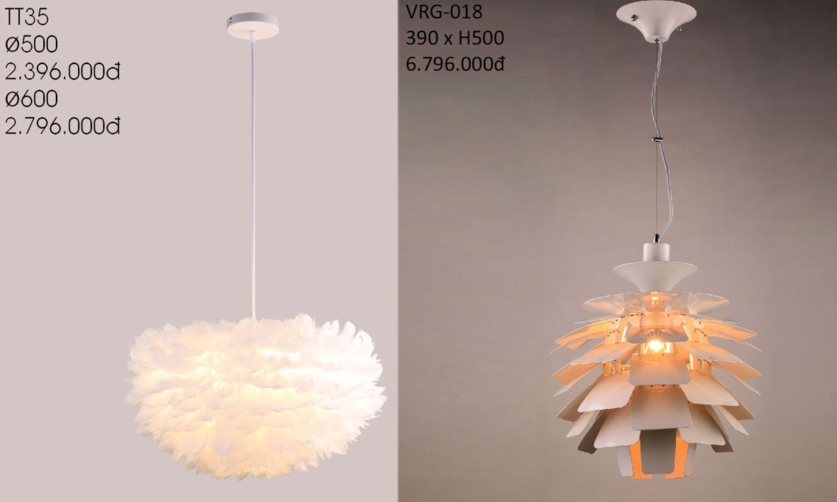 Đèn Thả Trang Trí Kiểu Dáng Hot Nhất Năm 2023